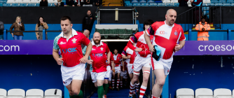Civil Service Rugby Match at Cardiff Arms Park